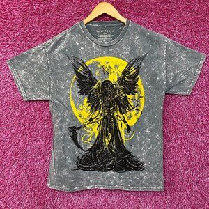 Sleep Token Take Me Back to Eden Reaper Angel Rock Band Mineral Wash T-Shirt Lar